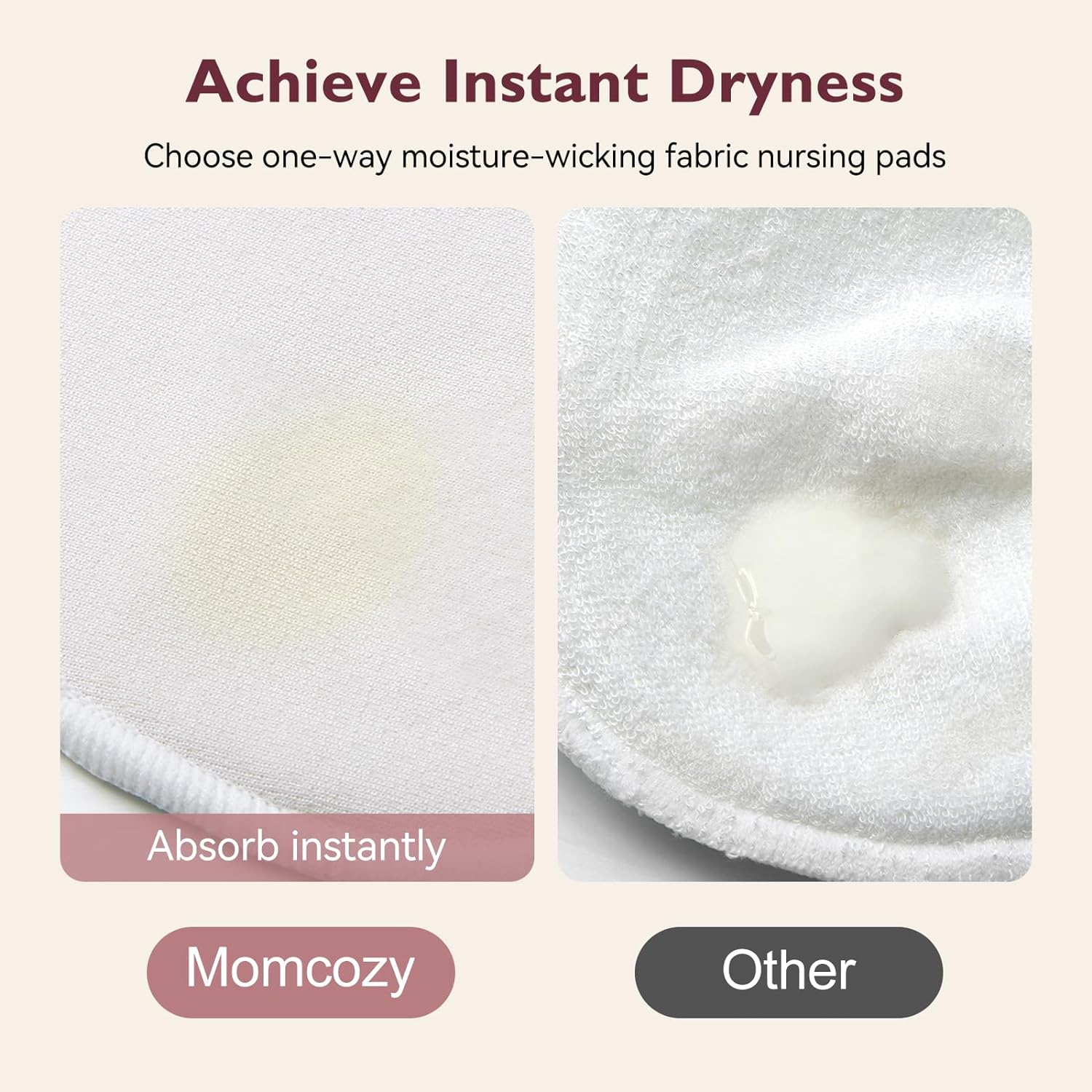 Momcozy Wielorazowe Wkładki Laktacyjne - 14 Sztuk - Image 4