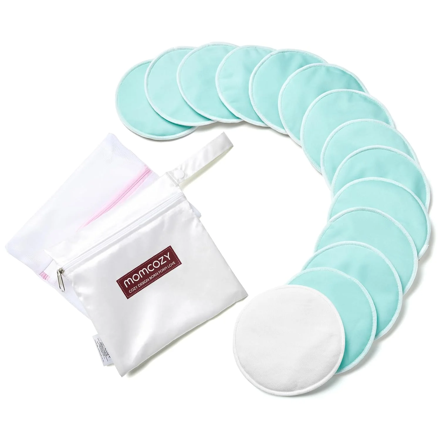 Momcozy Wielorazowe Wkładki Laktacyjne - 14 Sztuk - Image 9