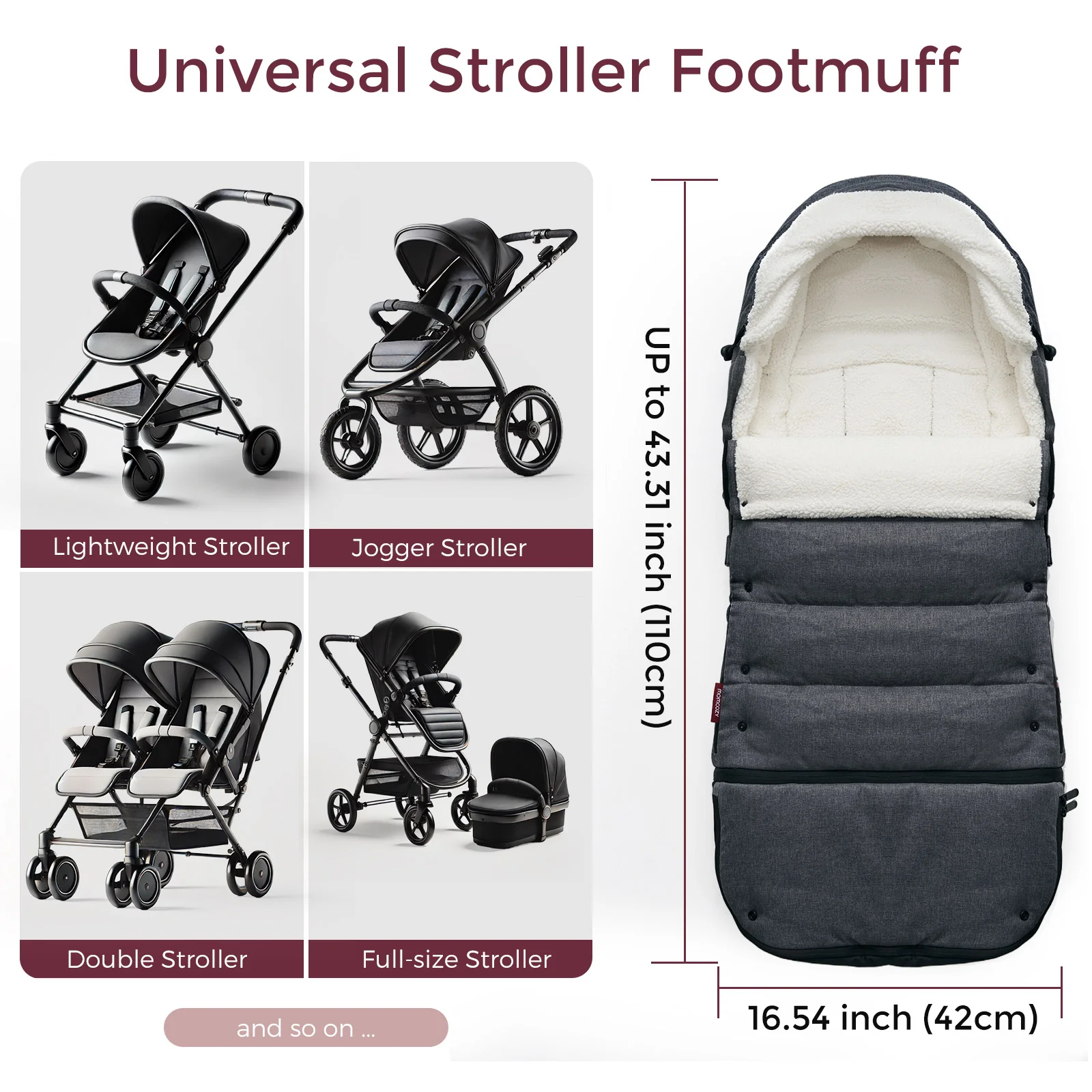 Momcozy Universal Stroller Footmuff - Image 5