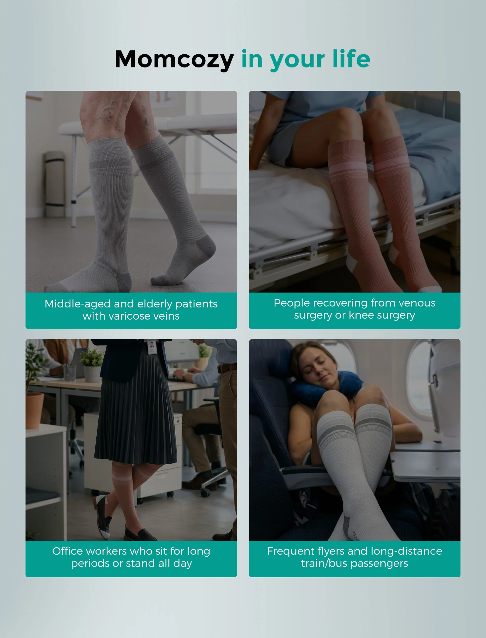 Momcozy Medical Socks 20-30mmHg 2 Pairs - Image 15