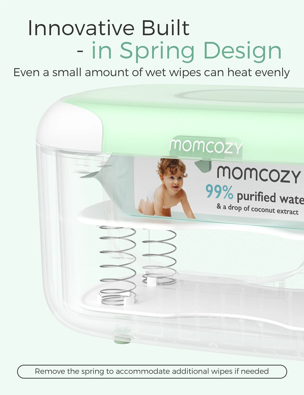 New Large Capacity Baby Wipe Warmer Compatible with 60-80pcs - Image 4
