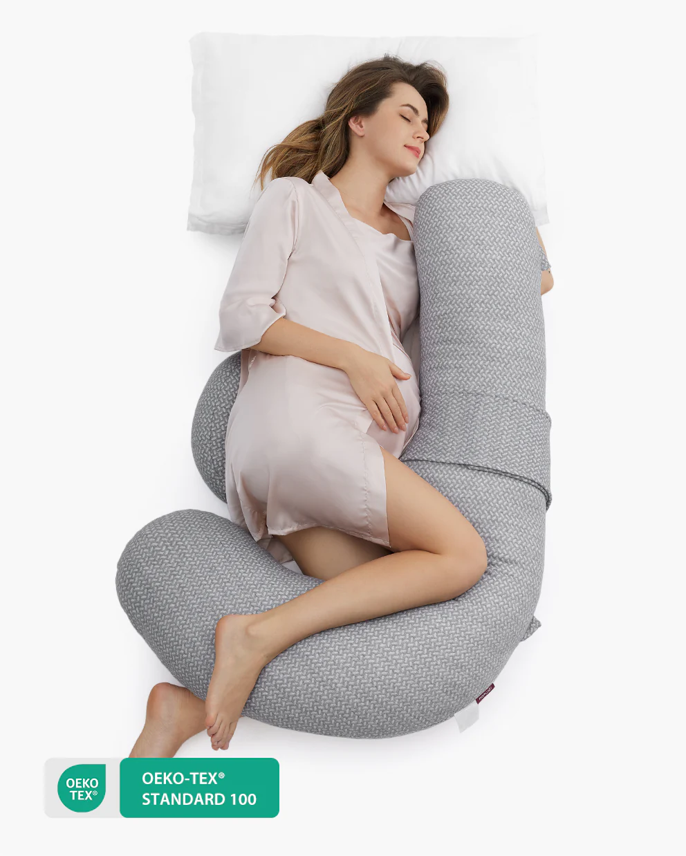 Original F Shaped Pregnancy Pillows with Adjustable Wedge Pillow - Image 11