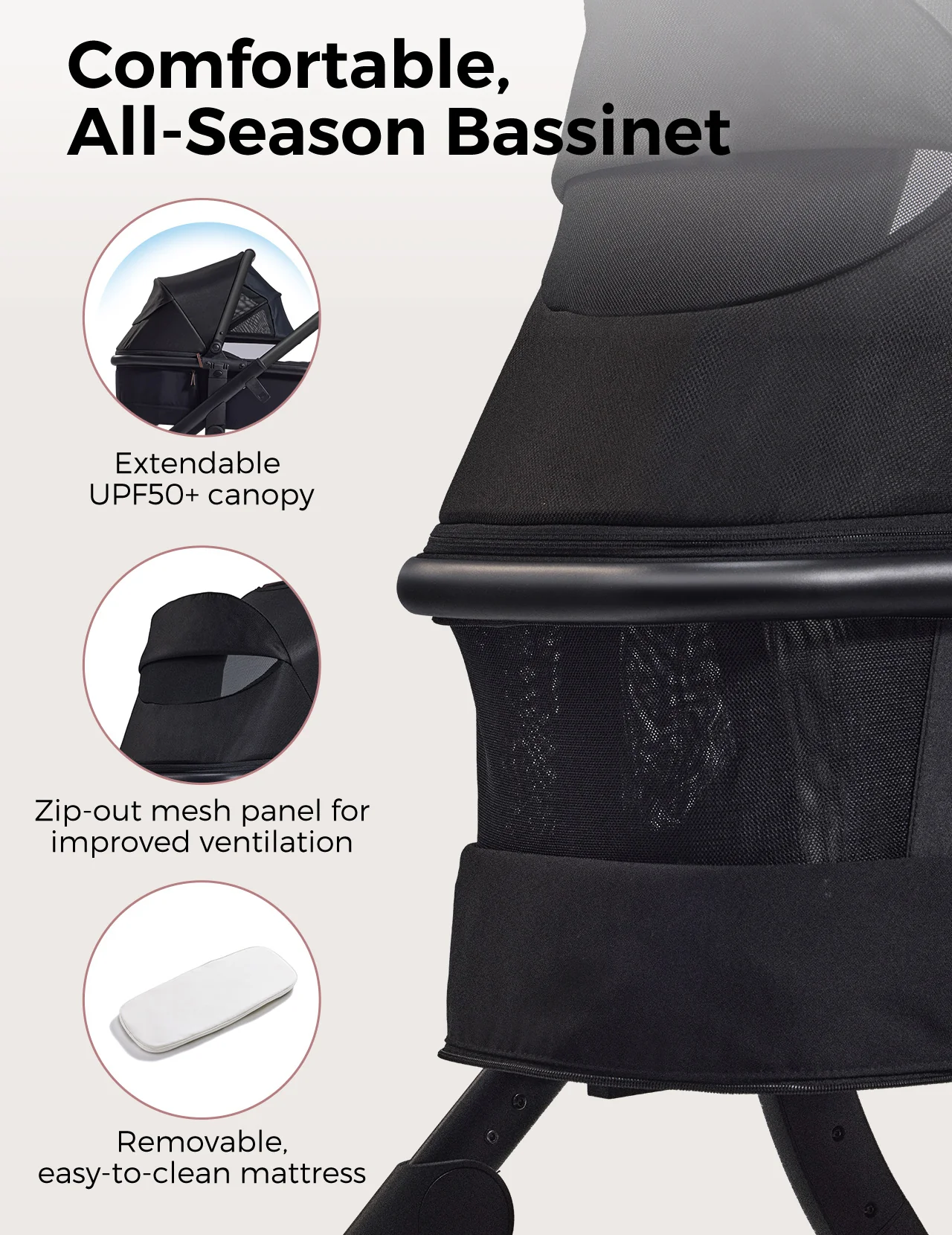 Outing Bundle: Momcozy ChangeGo Baby Stroller & Stroller Organizer with Cup Holders - Image 5