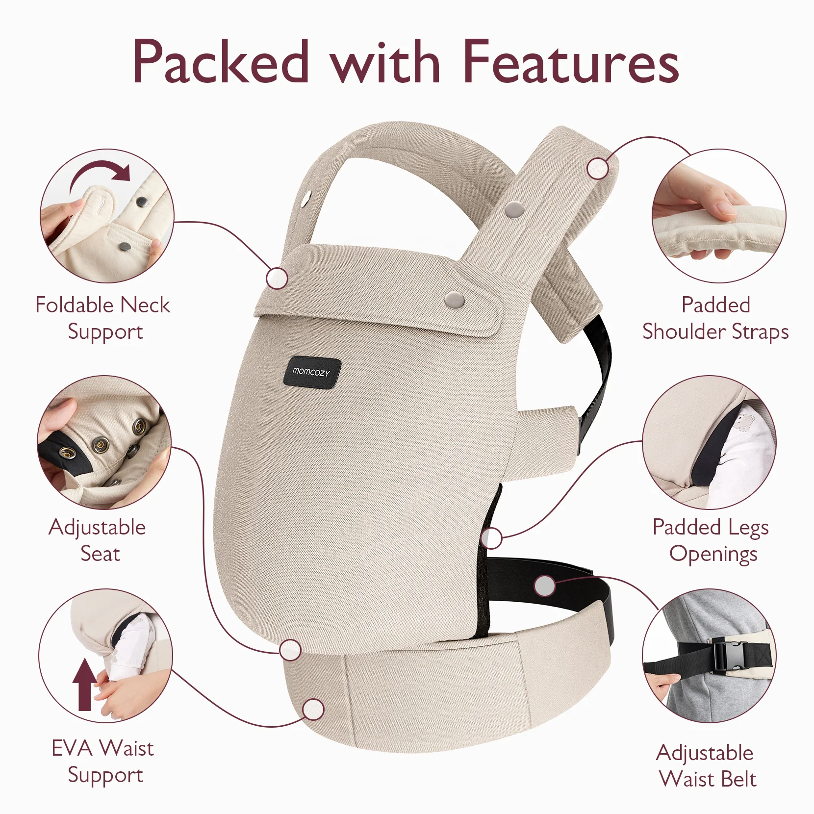 PureHug Nosidełko dla Dzieci - Ergonomiczne, Wygodne i Lekkie - Image 37