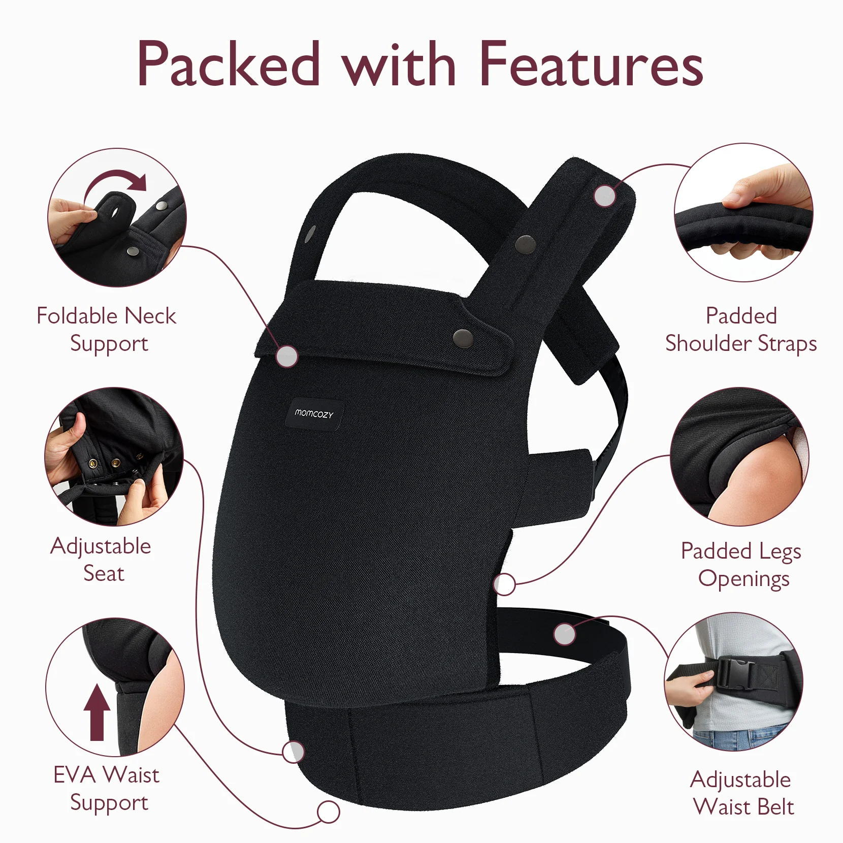 PureHug Nosidełko dla Dzieci - Ergonomiczne, Wygodne i Lekkie - Image 49