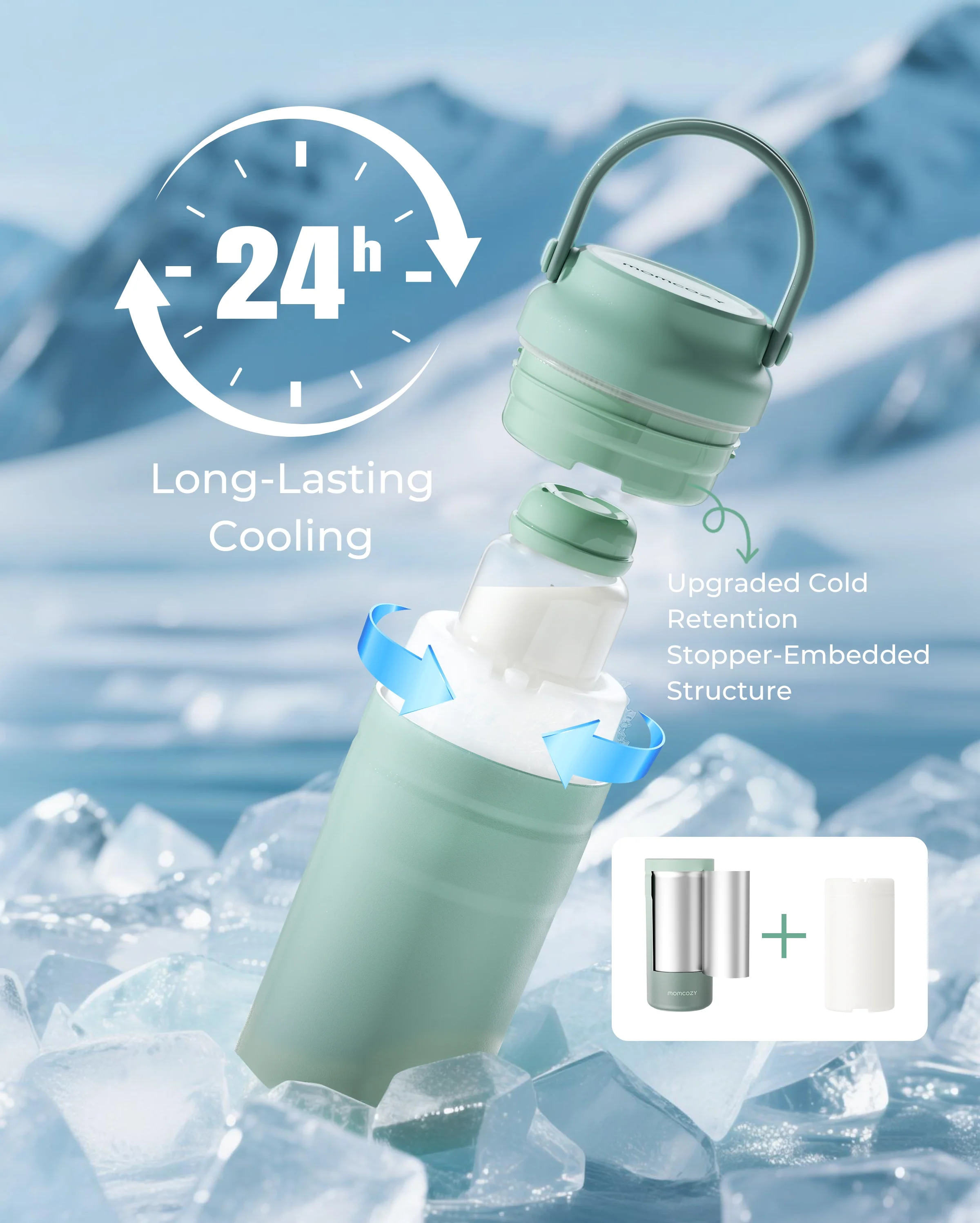 Przenośna Chłodziarka do Mleka Matki - 12 oz - Image 3
