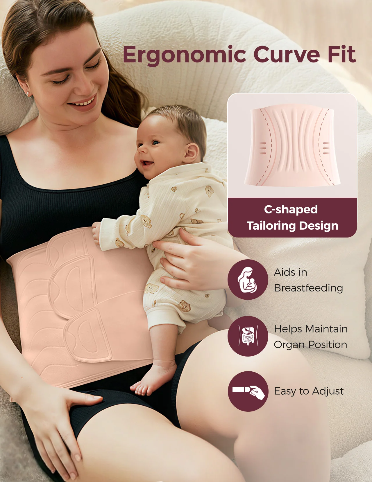 Momcozy Ergowrap™ Pas Poporodowy - Image 68