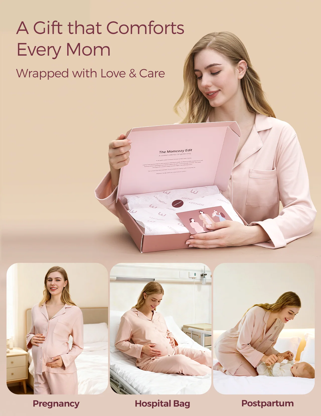 Postpartum Soft Cotton Nursing Pajama Set - Image 7