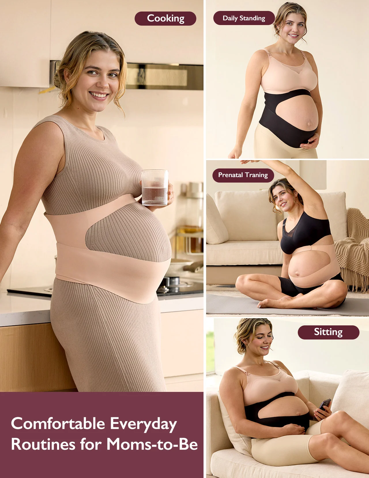 BumpEase – Momcozy Ergonest Pas Ciążowy na Brzuch - Image 3