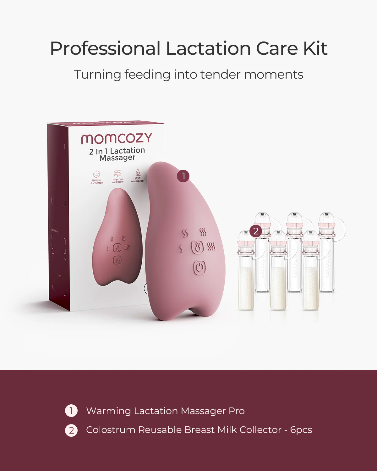 Professional Breastfeeding Bundle: Lactation Massager & Colostrum Milk Collector - Image 9