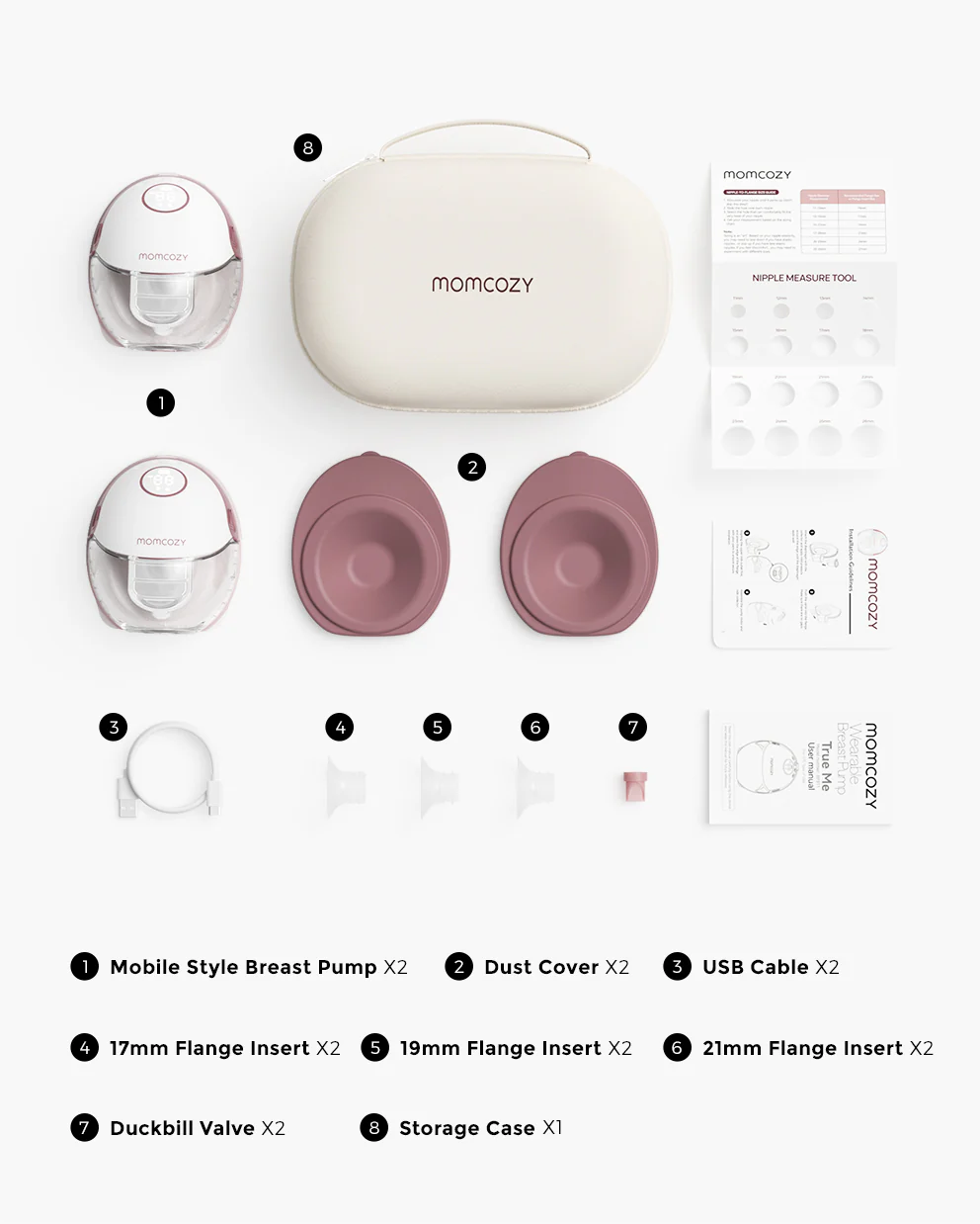 Momcozy Mobile Style™ Smukły Laktator Muszlowy | M6 - Image 13