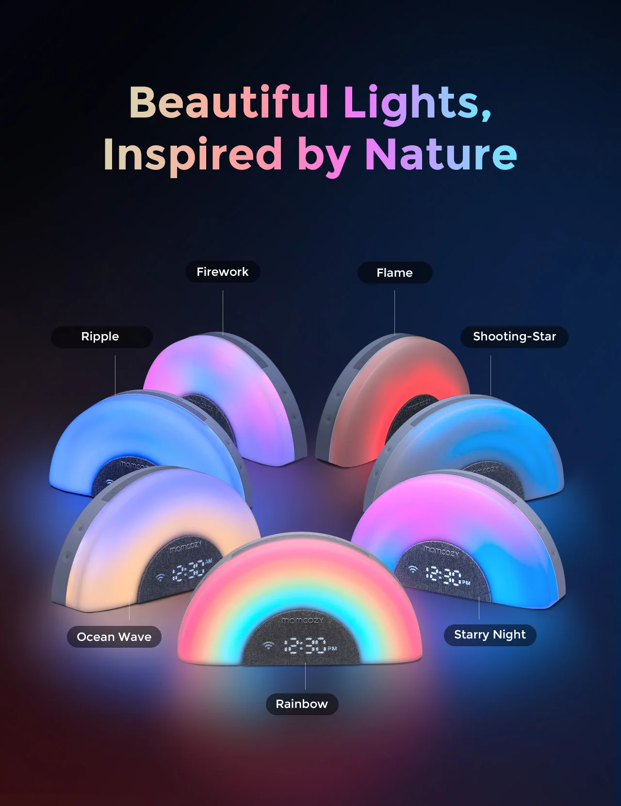 DreamSync™ Inteligentny Odtwarzacz Dźwięków - Tęczowe Światło i Kontrola Aplikacji - Image 10