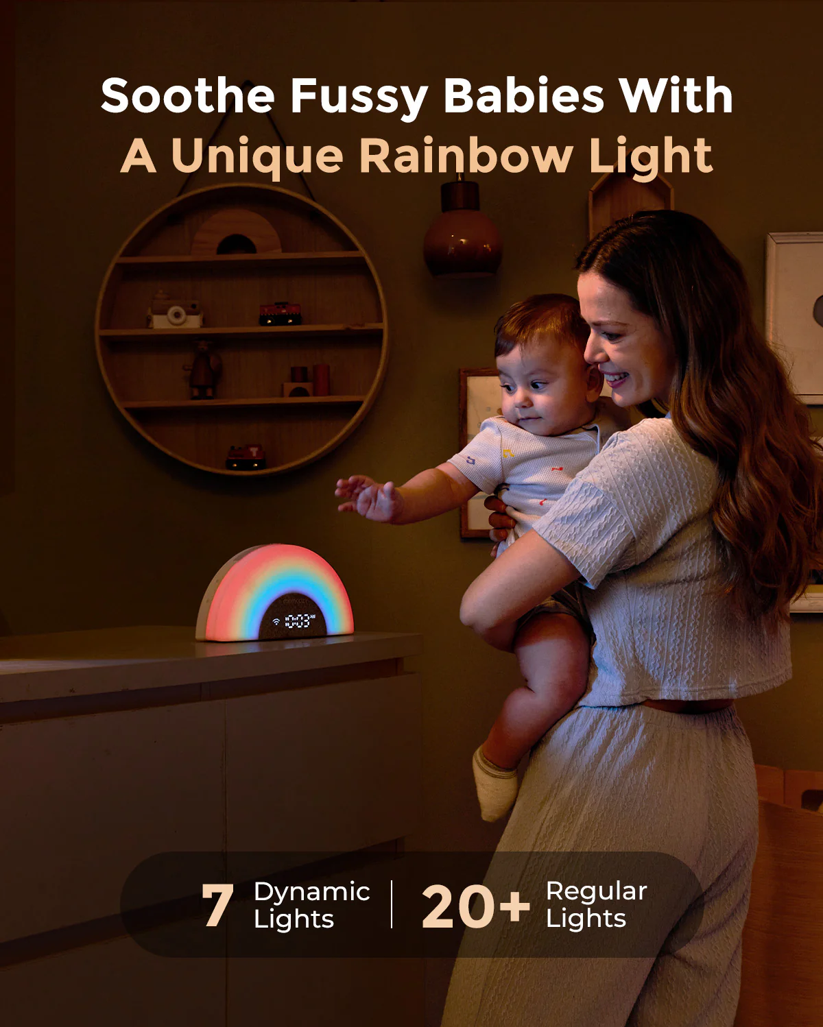 DreamSync™ Inteligentny Odtwarzacz Dźwięków - Tęczowe Światło i Kontrola Aplikacji - Image 3