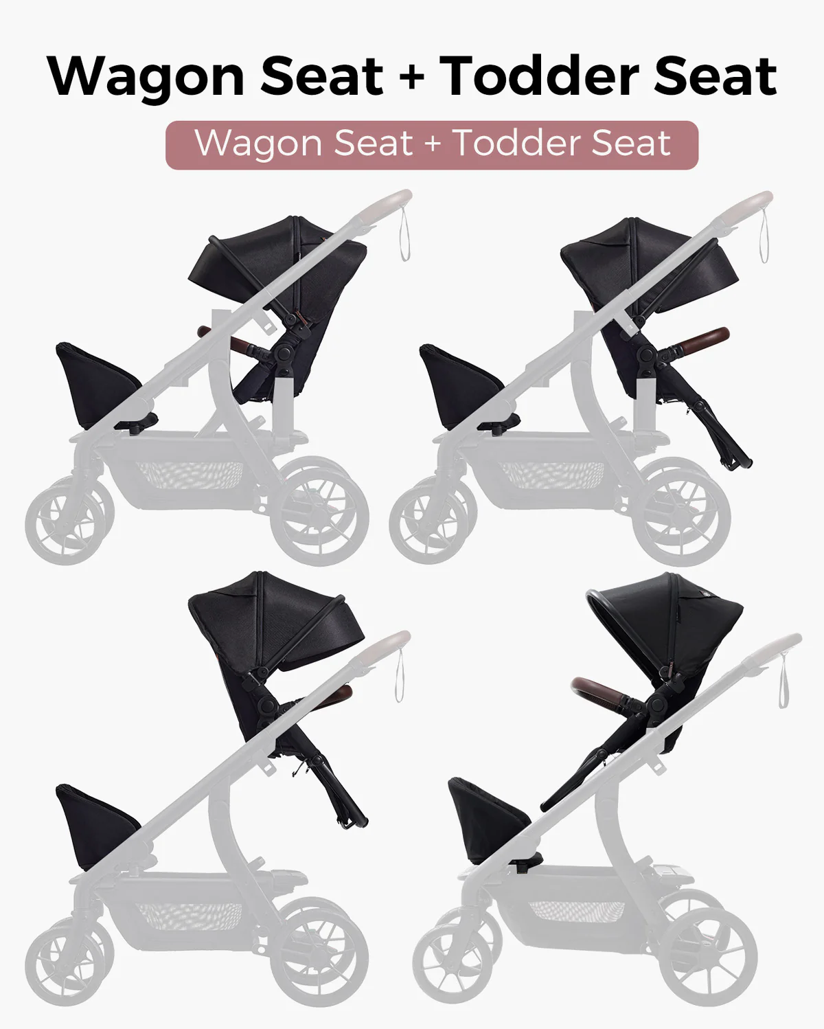 Wagon Backrest for Momcozy ChangeGo Baby Stroller - Image 2