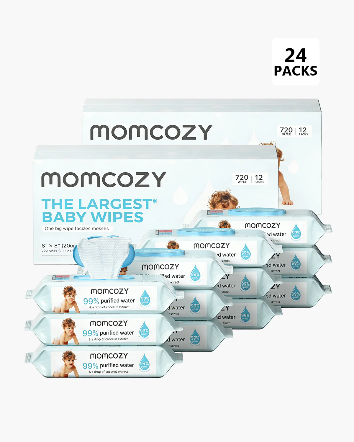 99% Water Baby Wipes - Higher Level of Purity - Image 10